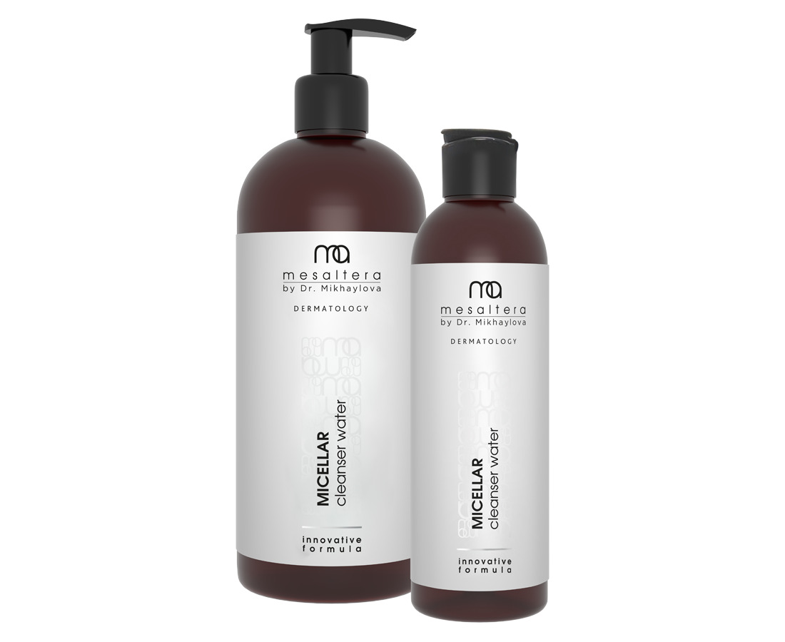 Mesaltera By dr. Mickhaylova MICELLAR CLEANSER МИЦЕЛЛЯРНАЯ ВОДА ДЛЯ ЭКСПРЕСС-ДЕМАКИЯЖА,400 мл
