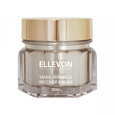 ELLEVON SNAIL WRINKLE RECOVER CREAM/Крем с экстрактом улитки антивозрастной Ellevon 100 мл