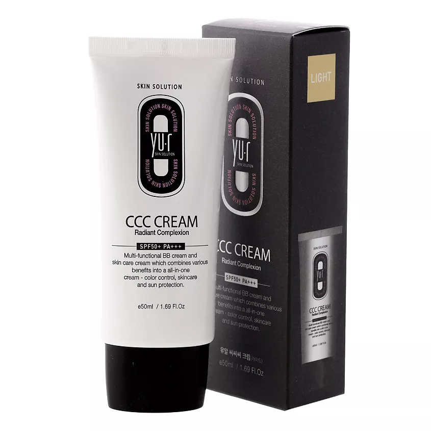 Yu.r CCC Cream Radiant Complexion SPF50+/PA+++   Корректирующий крем , 50 мл (Light)