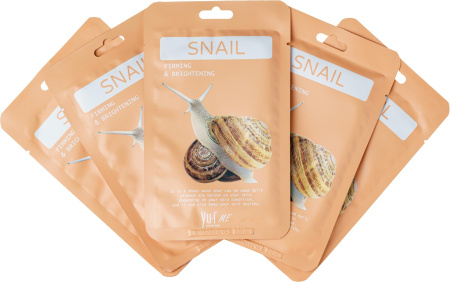 Yu.R Me Snail Sheet Mask тканевые маски с улиткой