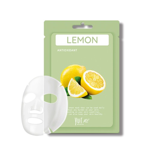 YU.R ME Lemon Sheet Mask  Маска для лица с экстрактом лимона, 1 шт.