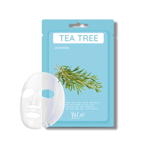YU.R ME Tea Tree Sheet Mask Маска для лица с экстрактом чайного дерева и гиалуроновой кислотой , 1 шт
