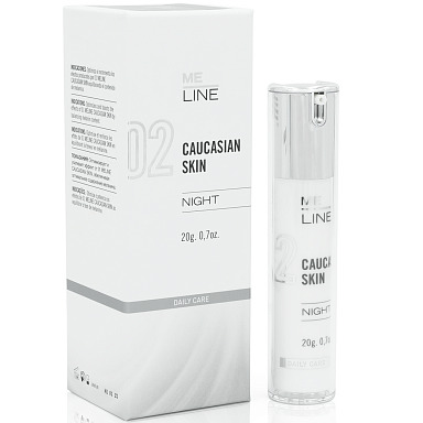 02 M.E. LINE CAUCASIAN SKIN NIGHT 02 НОЧНОЙ КРЕМ МИЛАЙН ЕВРОПЕОИДНАЯ КОЖА, 30 мл