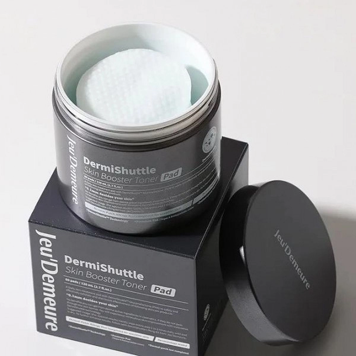 Jeu'Demeure DermiShuttle Skin Booster Toner Pad (Тонер Пэды - салфетки для сияния и тонуса кожи с технологией доставки DermiShuttle), 60х120 мл