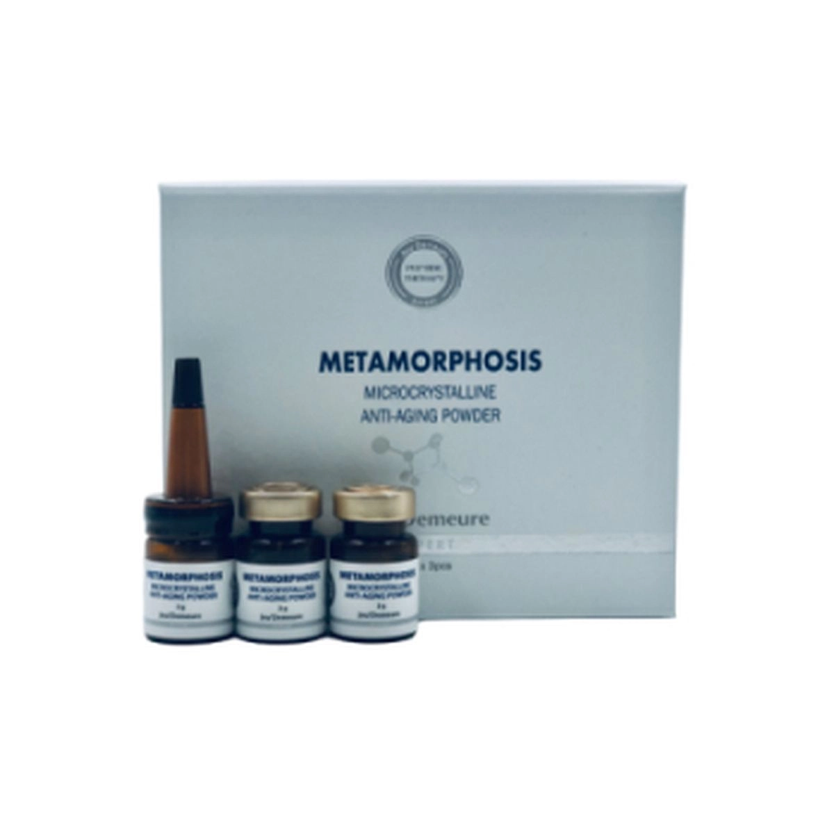 Jeu'Demeure METAMORPHOSIS Microcrystalline Anti-Aging Powder, 1 бокс 3фл по2г (Микрокристаллы «Метаморфоза»)